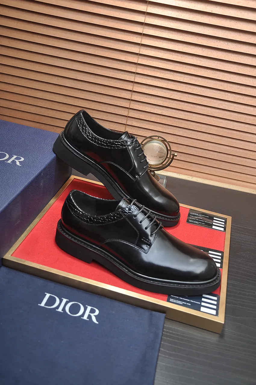 Men's shoes 💰780💶[Dior] (water-dyed cowhide lining) Dior original 1:1 high-quality factory, imported original materials, imported raw cowhide, water-dyed cowhide lining, original TPU outsole, code number: 39-44 (38 45 custom-made, non-refundable)